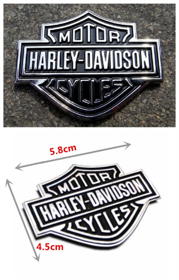 harley davidson 3d emblem tag